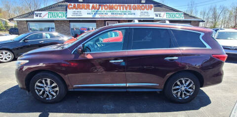2013 Infiniti JX35 for sale at CARRR AUTOMOTIVE GROUP INC in Reading MI