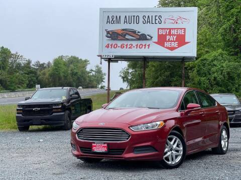 2016 Ford Fusion for sale at A&M Auto Sales in Edgewood MD