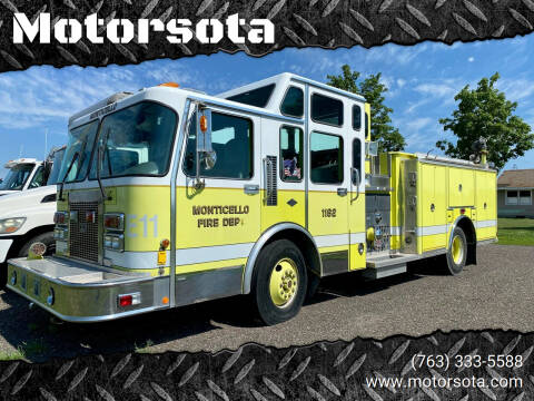 1995 Spartan Fire Truck for sale at Motorsota in Becker MN