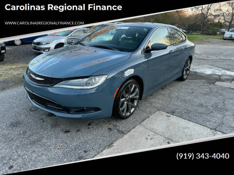 2015 Chrysler 200 for sale at Carolinas Regional Finance in Henderson NC