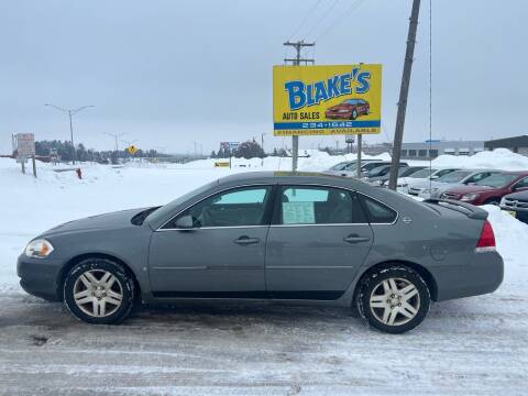 2008 Chevrolet Impala for sale at Blake's Auto Sales LLC in Rice Lake WI