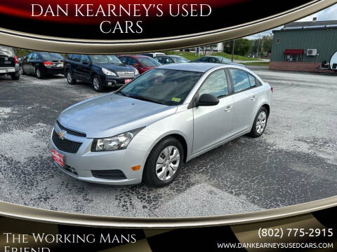 2014 Chevrolet Cruze for sale at DAN KEARNEY'S USED CARS in Center Rutland VT