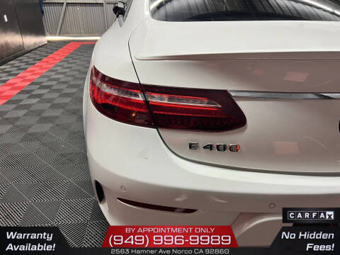 2018 Mercedes-Benz E-Class E 400 4MATIC