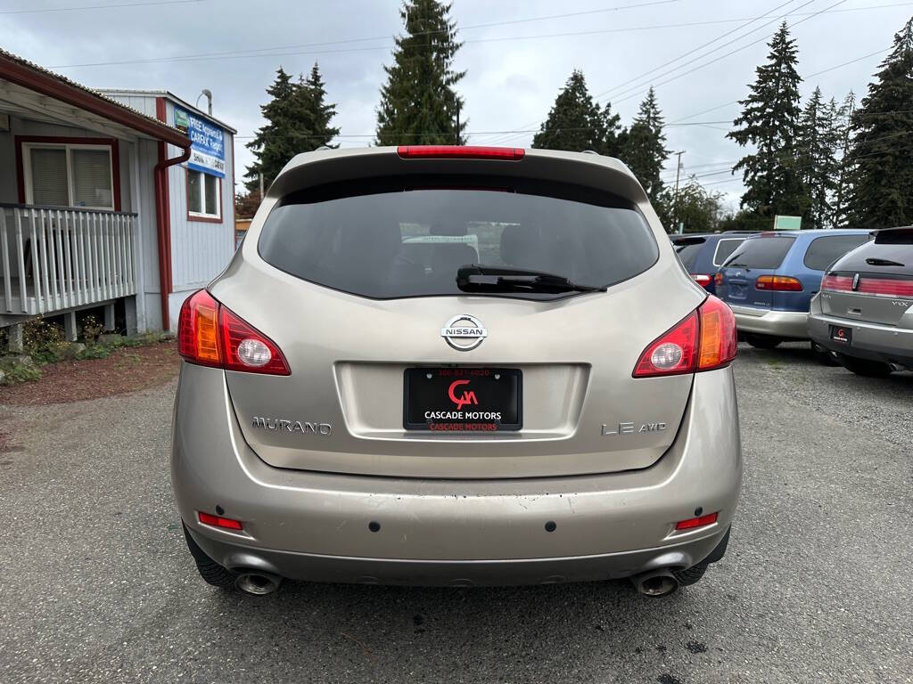 2009 Nissan Murano for sale at Cascade Motors in Olympia, WA