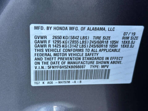2019 Honda Pilot EX-L