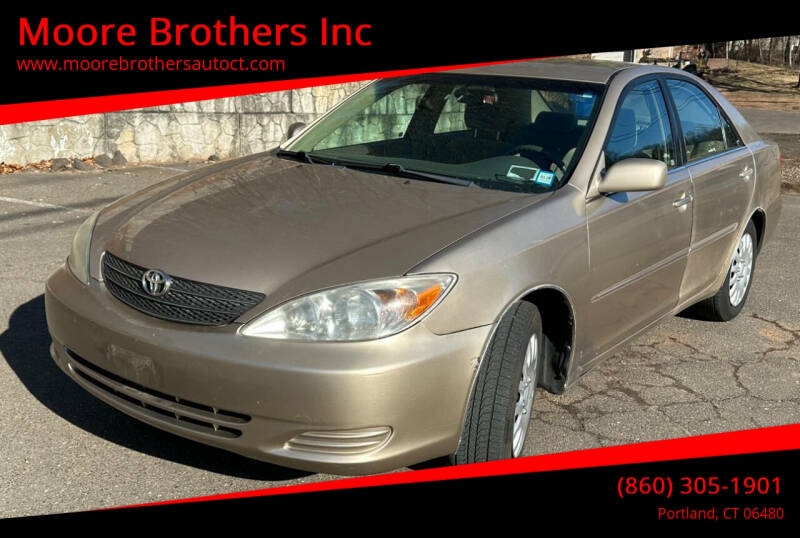 2002 Toyota Camry for sale at Moore Brothers Inc in Portland CT