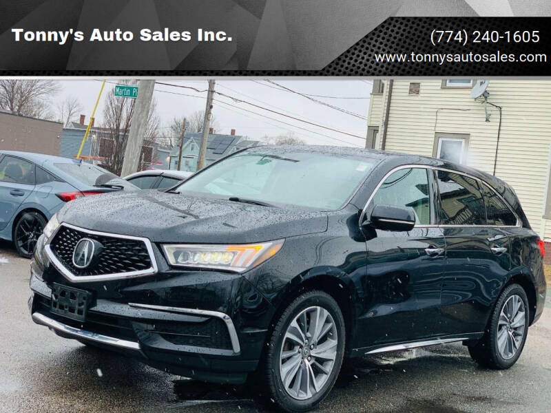 2017 Acura MDX for sale at Tonny's Auto Sales Inc. in Brockton MA