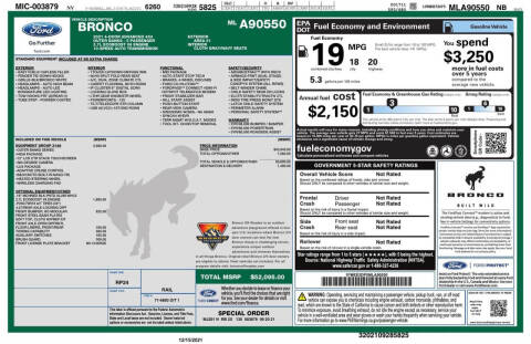 2021 Ford Bronco Outer Banks Advanced