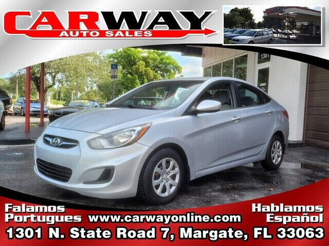 2012 Hyundai Accent for sale at CARWAY Auto Sales in Margate FL
