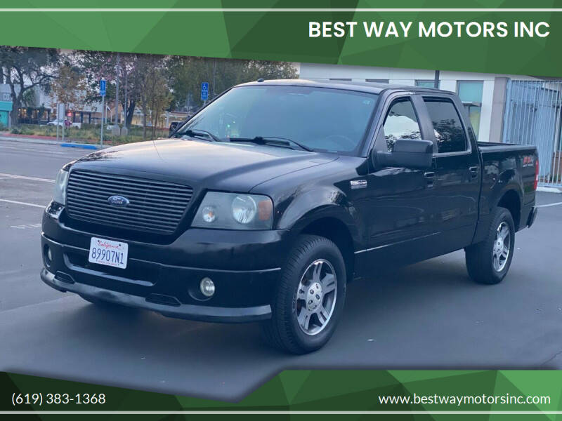 2007 Ford F-150 for sale at BEST WAY MOTORS INC in San Diego CA