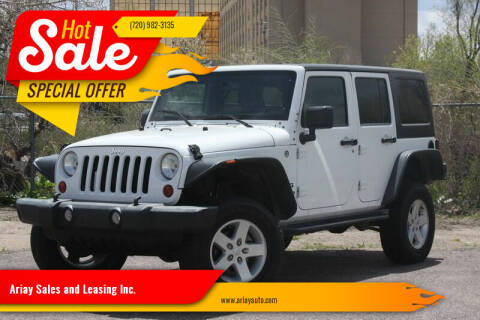 2013 Jeep Wrangler Unlimited for sale at Ariay Sales and Leasing Inc. in Denver CO