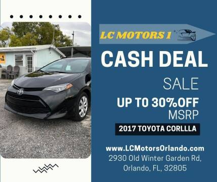 2017 Toyota Corolla for sale at LC Motors 1 Inc. in Orlando FL