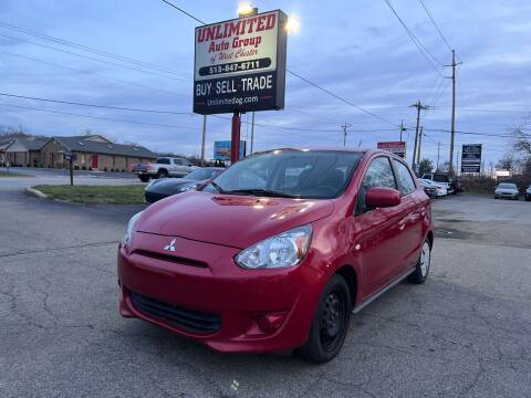 2015 Mitsubishi Mirage for sale at Unlimited Auto Group in West Chester OH