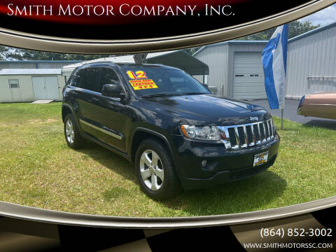 2012 Jeep Grand Cherokee for sale at Smith Motor Company, Inc. in Mc Cormick SC