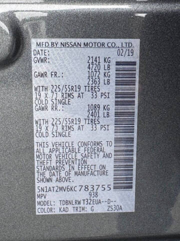 2019 Nissan Rogue SL