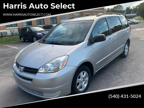 2005 Toyota Sienna for sale at Harris Auto Select in Winchester VA