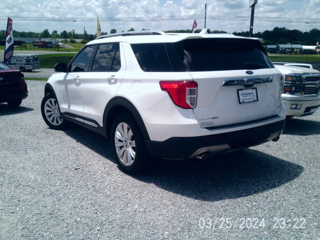 White 2020 Ford Explorer Limited AWD Limited 4dr SUV 2