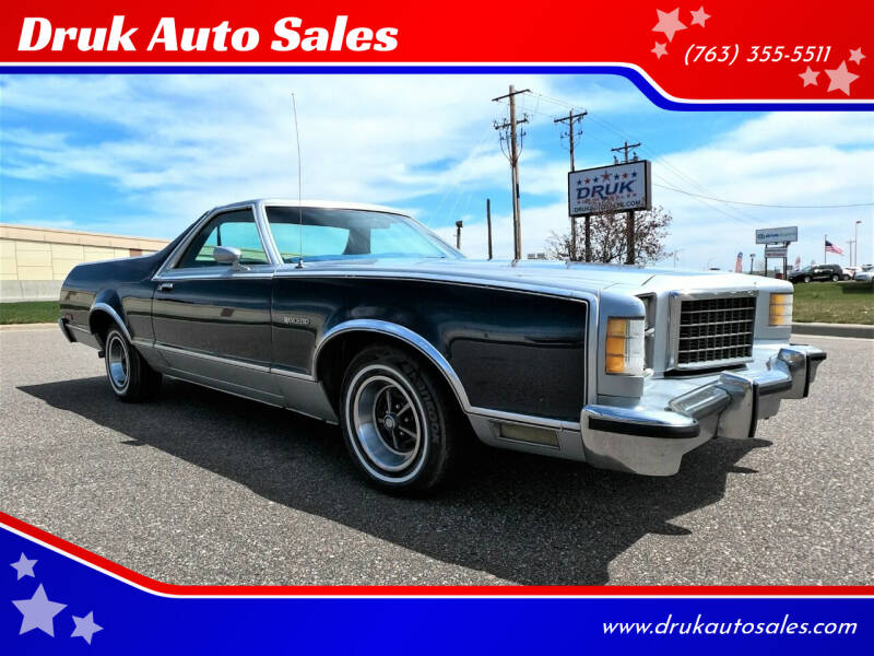 1979 Ford Ranchero for sale at Druk Auto Sales in Ramsey MN