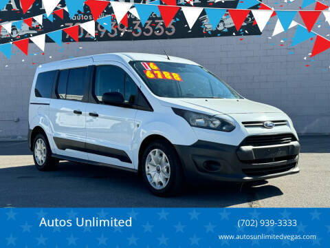 2016 Ford Transit Connect for sale at Autos Unlimited in Las Vegas NV