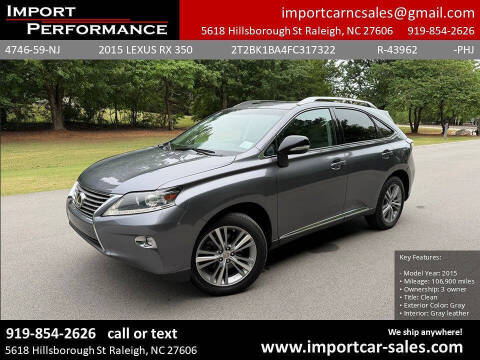 2015 Lexus RX 350
