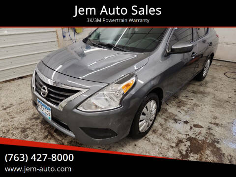 2018 Nissan Versa for sale at Jem Auto Sales in Anoka MN