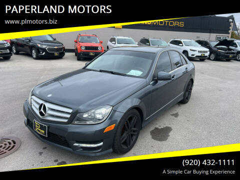 2013 Mercedes-Benz C-Class for sale at PAPERLAND MOTORS in Green Bay WI