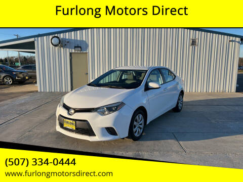 2015 Toyota Corolla for sale at Furlong Motors Direct in Faribault MN
