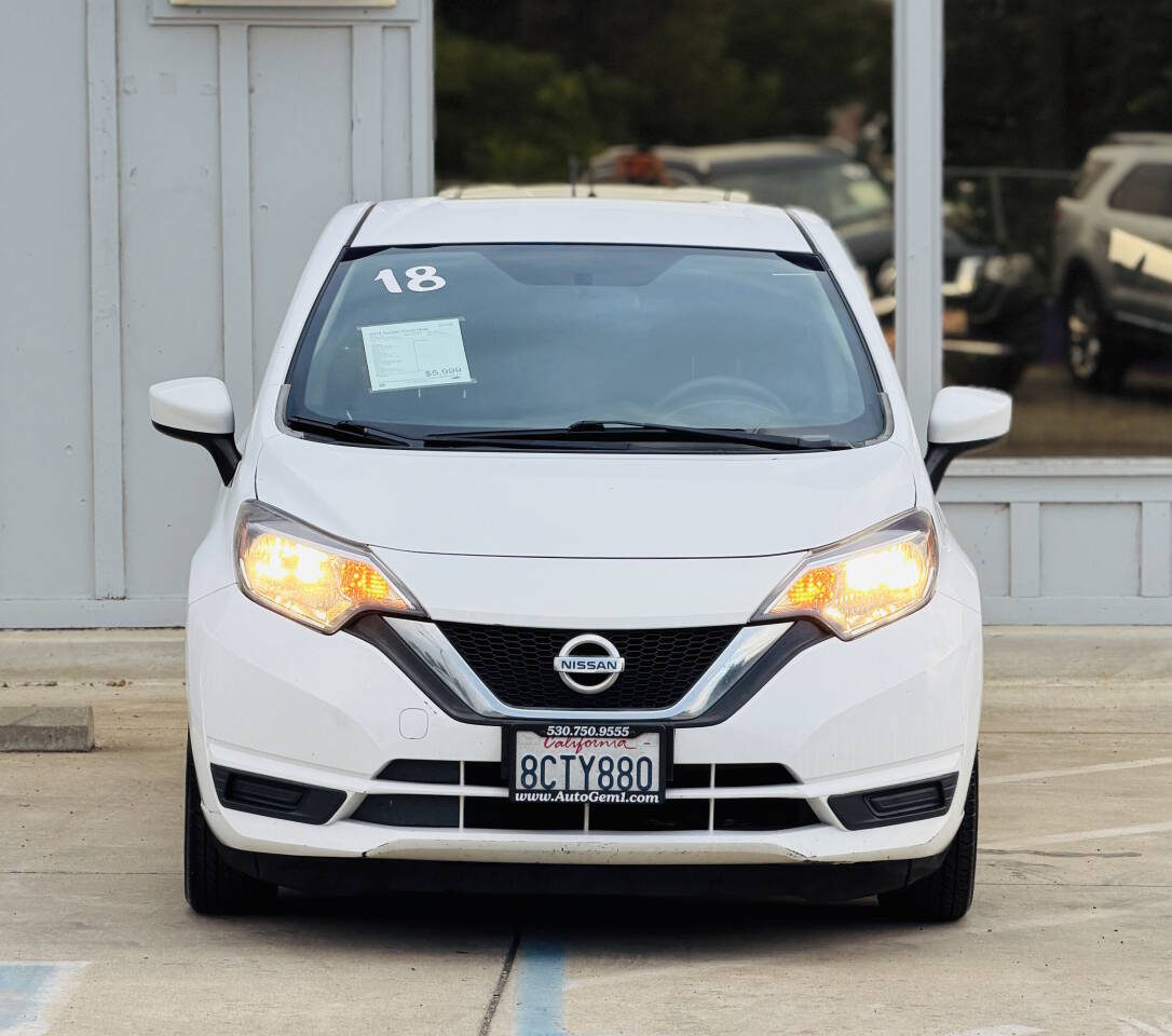 White 2018 Nissan Versa Note S S 4dr Hatchback 2