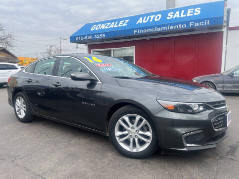 2016 Chevrolet Malibu for sale at Gonzalez Auto Sales in Joliet IL