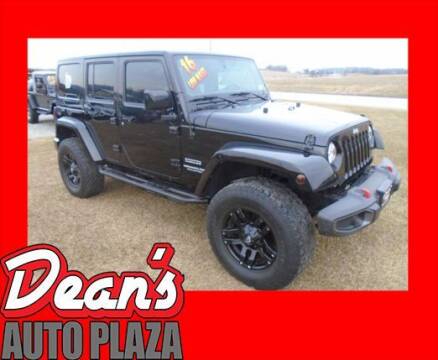 2016 Jeep Wrangler Unlimited for sale at Dean's Auto Plaza in Hanover PA