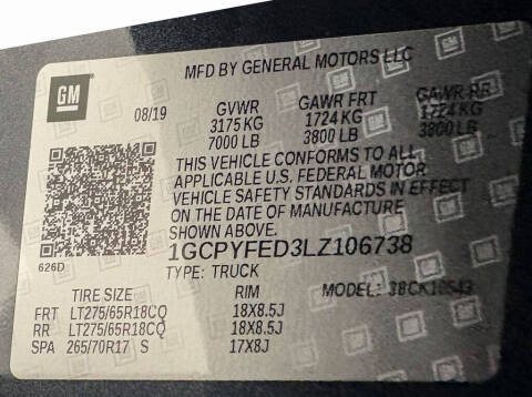 2020 Chevrolet Silverado 1500