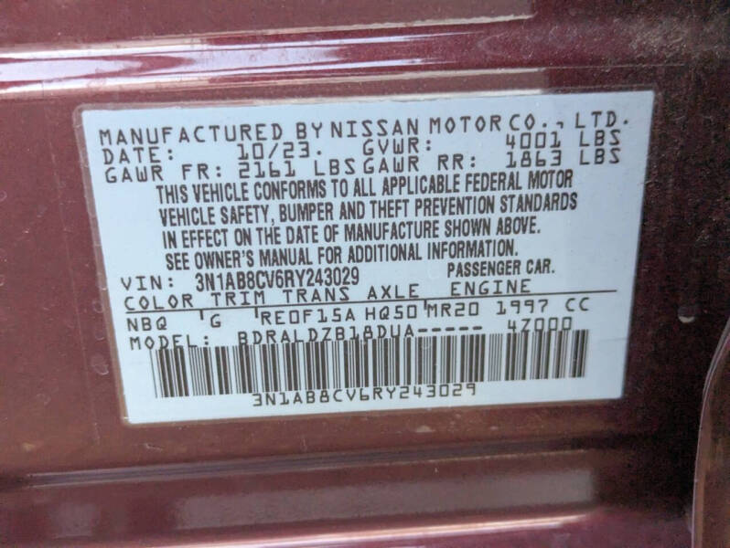 2024 Nissan Sentra SV