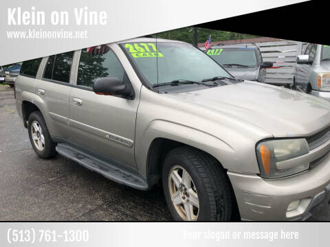 2002 Chevrolet TrailBlazer for sale at Klein on Vine in Cincinnati OH