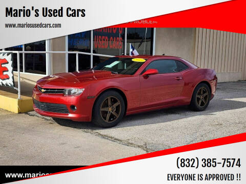 2015 Chevrolet Camaro for sale at Mario's Used Cars in Houston TX