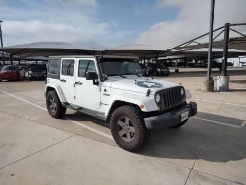 2016 Jeep Wrangler Unlimited for sale at Jerry's Buick GMC in Weatherford TX