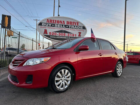 2013 Toyota Corolla for sale at Arizona Drive LLC in Tucson AZ