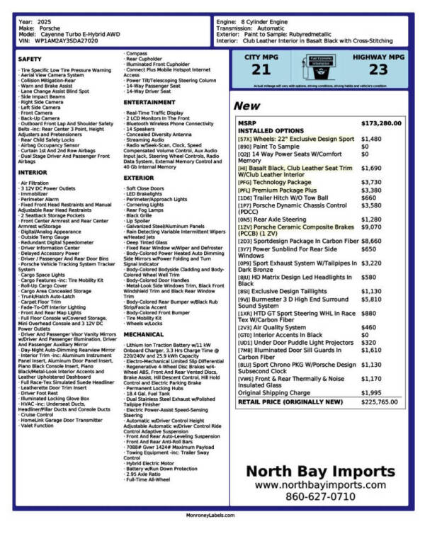 2025 Porsche Cayenne Turbo E-Hybrid