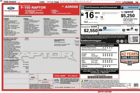 2020 Ford F-150 Raptor