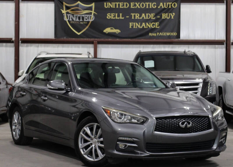 2015 Infiniti Q50 for sale at United Exotic Auto in Houston TX