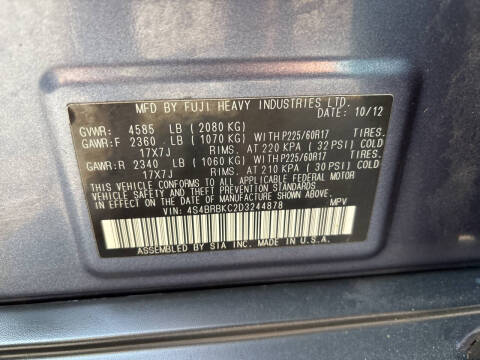 2013 Subaru Outback 2.5i Limited