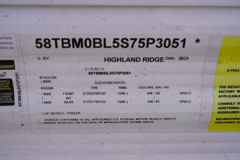 2025 Highland Ridge Open Range 20 MB