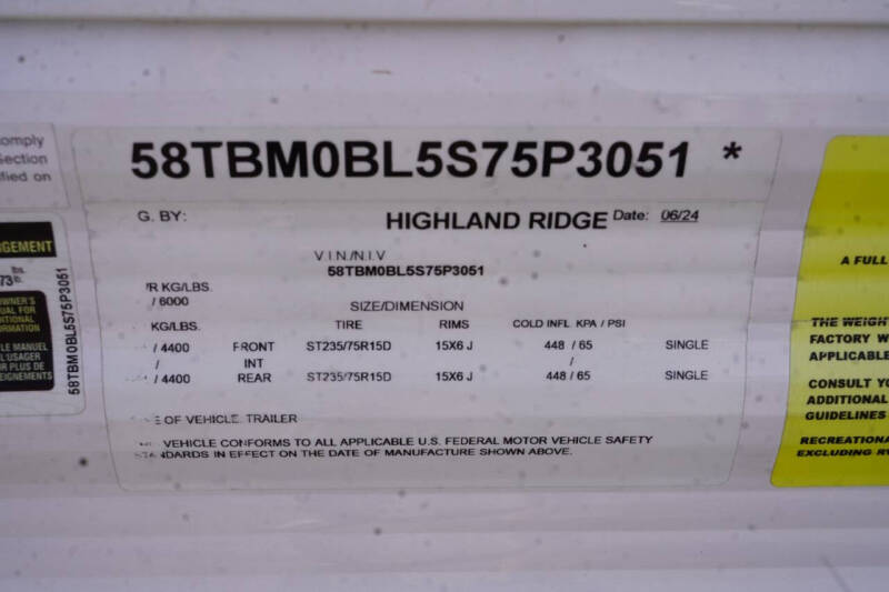 2025 Highland Ridge Open Range 20 MB