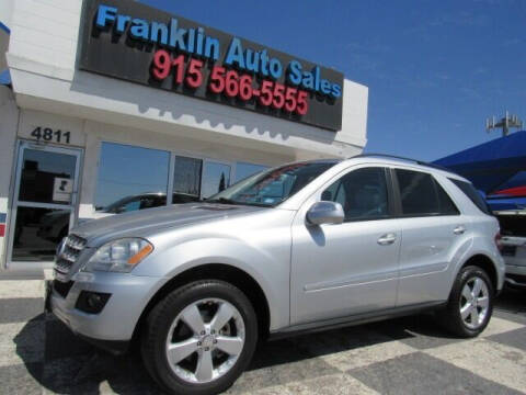 2009 Mercedes-Benz M-Class for sale at Franklin Auto Sales in El Paso TX