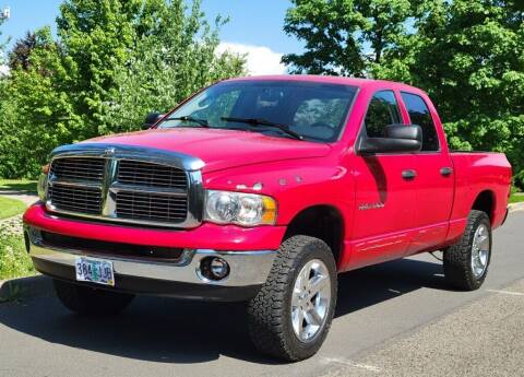 2002 Dodge Ram 1500 for sale at CLEAR CHOICE AUTOMOTIVE in Milwaukie OR