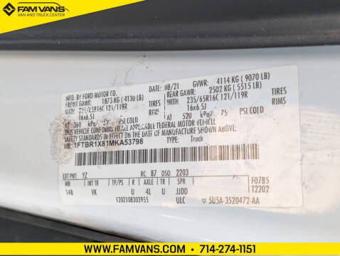 2021 Ford Transit 250