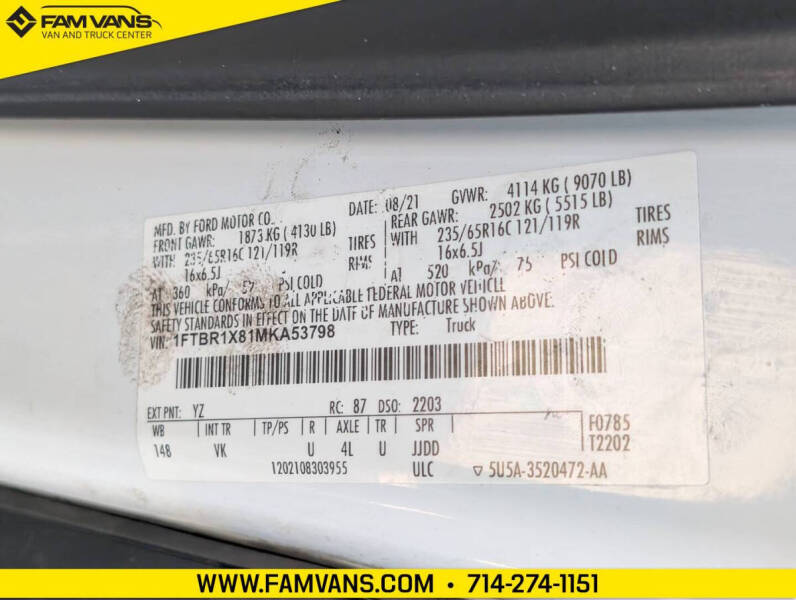 2021 Ford Transit 250