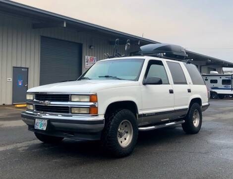 1999 Chevrolet Tahoe for sale at DASH AUTO SALES LLC in Salem OR