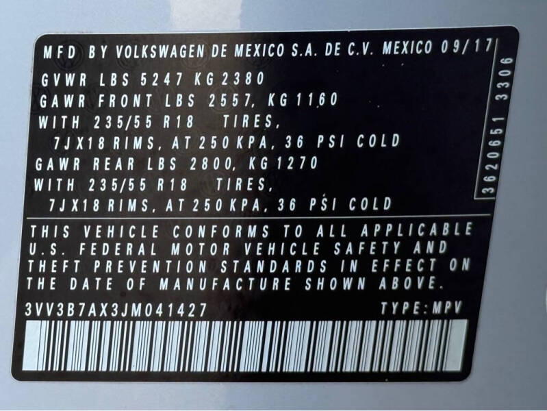 2018 Volkswagen Tiguan