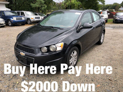2015 Chevrolet Sonic for sale at ABED'S AUTO SALES in Halifax VA