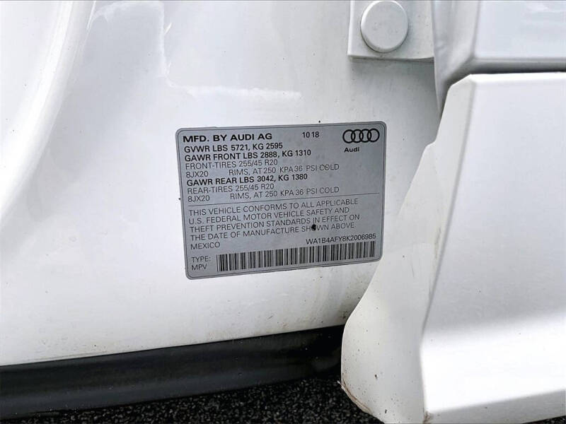 2019 Audi SQ5 3.0T quattro Premium Plus